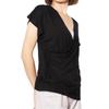 One Sari Drape Tee In Black Pane(t) Women's Cache-Coeur