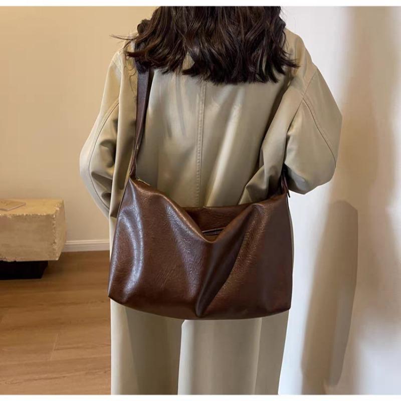 Korean Version of All-in-one Bag Soft Simple Wind Shoulder Bag Large Bag Women's Large Capacity Crossbody Bag Tide