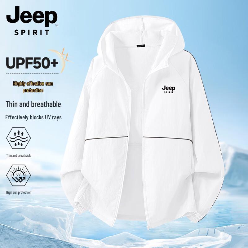 

JEEP SPIRIT Men s Hooded Ultra-Thin UV Protection Jacket 3XL