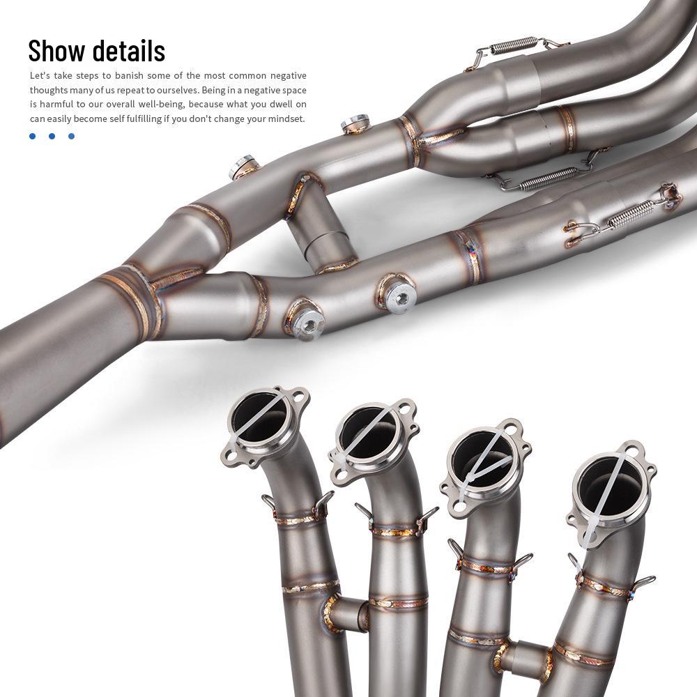 Stainless Steel & Titanium Exhaust Pipe for S1000RR Motorcycle (2019-2023)