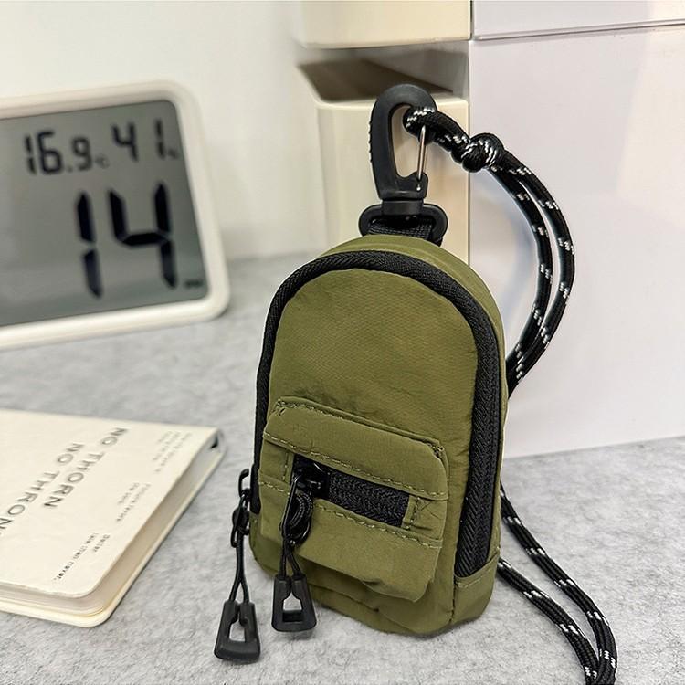 Mini Small Wallet, Shoulder Small Hanging Bag, Fashion Key Bag, Unisex, Lightweight and Versatile Change Bag, Oblique Span