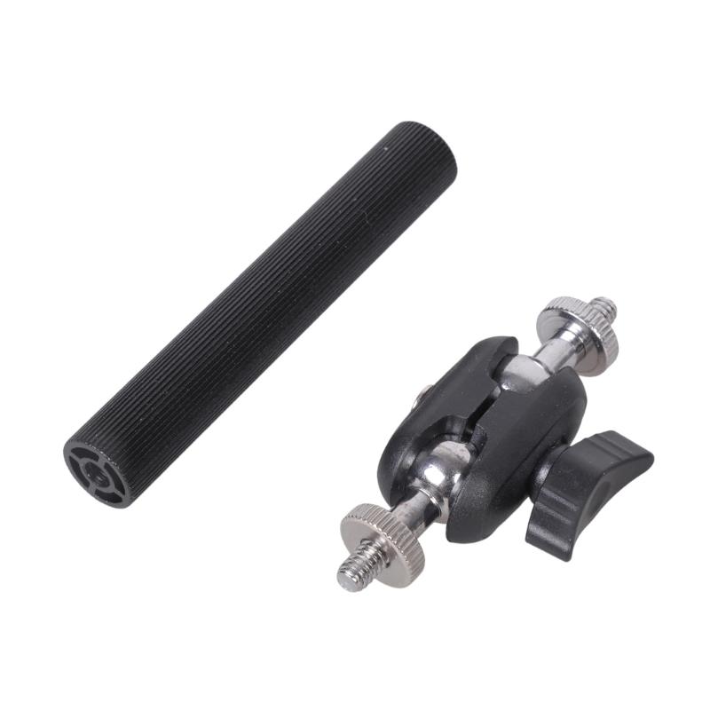 1/4inch Male To Female Threaded Extension Adapter For Camera Tripod Microphone Mount 360 Rotation Clamp Extension Rod