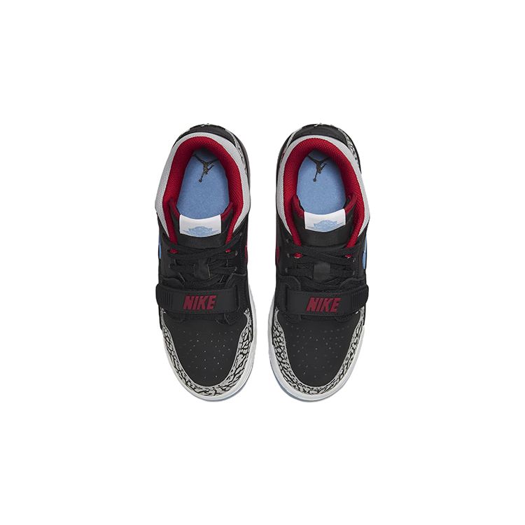 Air Jordan Legacy 312 Low GS Chicago Flag Kids Sneakers Black Valour-Blue University-Red CD9054-004