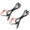 2Pcs BNC to Dual Testing Hook Probe Oscilloscope Machine Test  Coaxial Cables