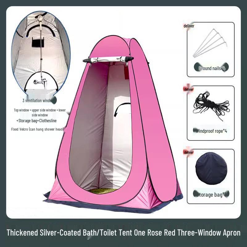 Tragbares Camping-Dusch- und Toilettenzelt - Outdoor-Privatsphäre-Unterstand