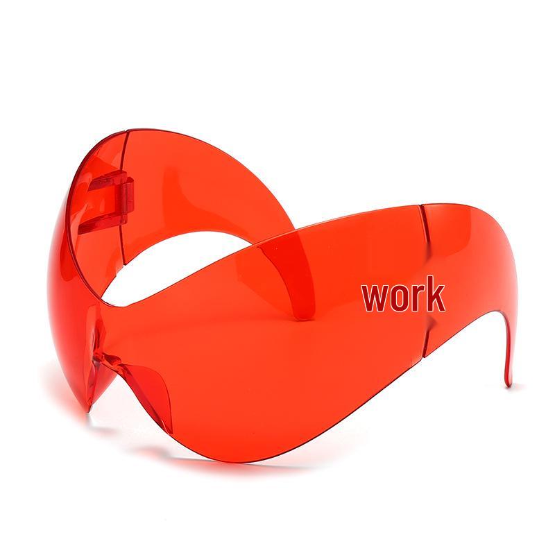 Xiaohongshu Unisex Cat-Eye Cycling Sunglasses: One-Piece Sporty European & American Style