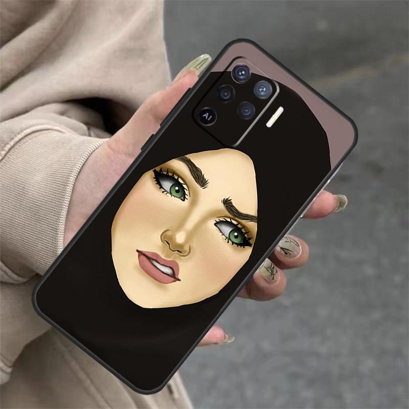 Islamic Muslim Hijabi Girls For OPPO A53S A57S A54 A74 A94 A17 A77 A58 A78 A98 A5 A9 A96 A76 A16 A52 A72 A79 A15 Case