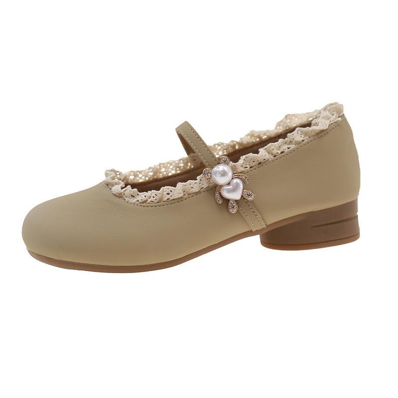 2025 new summer skirt evening shoes shallow mouth Lolita small leather shoes French low heel Mary Jane single shoes women