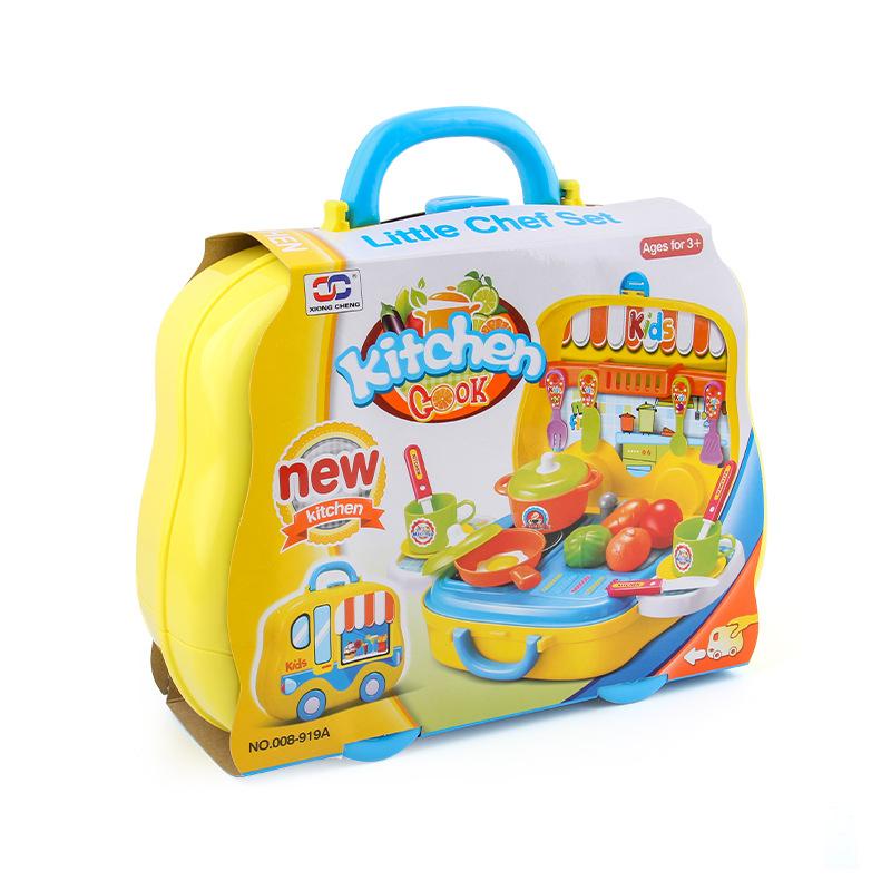 

Детский игровой домик игрушки имитация кухни чемодан плита дети ролевая игра праздничные подарки