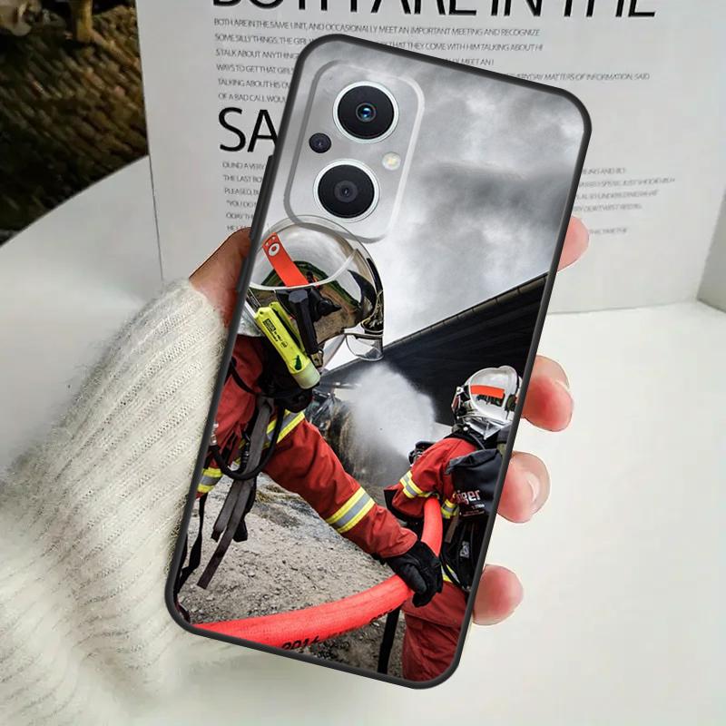 Firefighter Heroes Fireman Phone Case For OPPO Reno 8 7 Lite 8T 11 12 13 14 14F 10 Pro OPPO Find X8 X6 X5 X9 Pro Cover