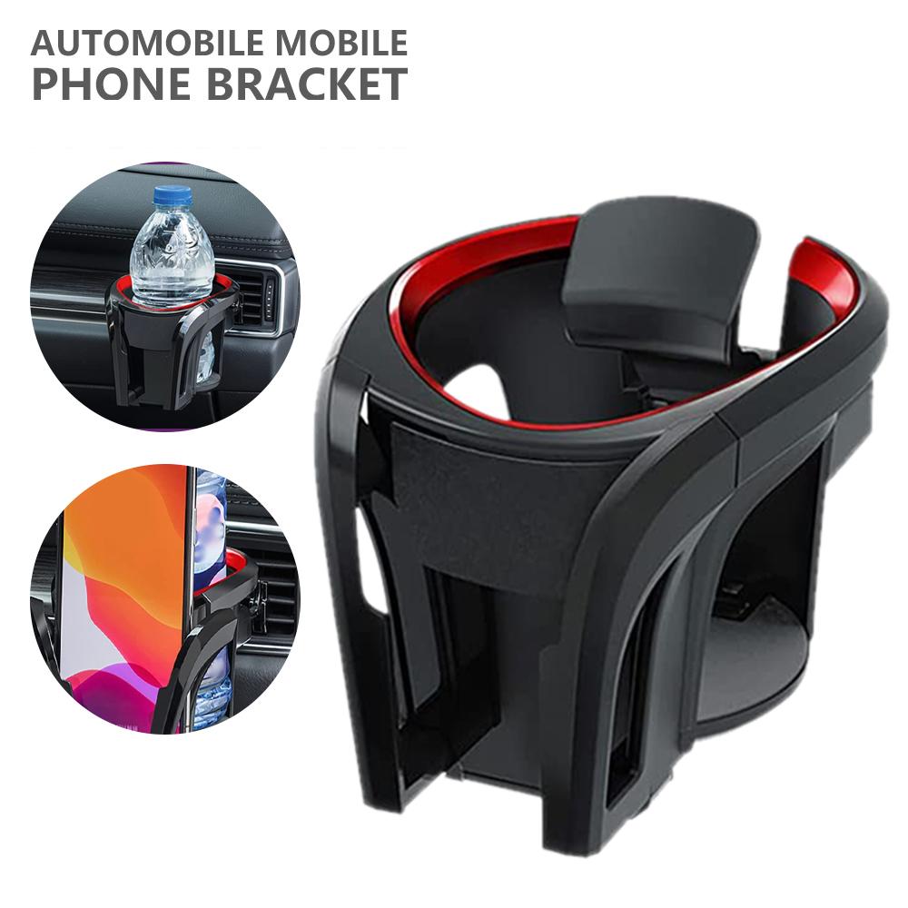 Hot 2 In 1 Car Air Vent Cup Holder and Car Phone Mount Universal Cup Bottle Mount Bracket Stand Fit All Smart Phone and Drink