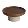 Round Riser Decorative Tray Display Birthday Dishes Organizer Pedestal Stand Fit Fireplace Cabinet