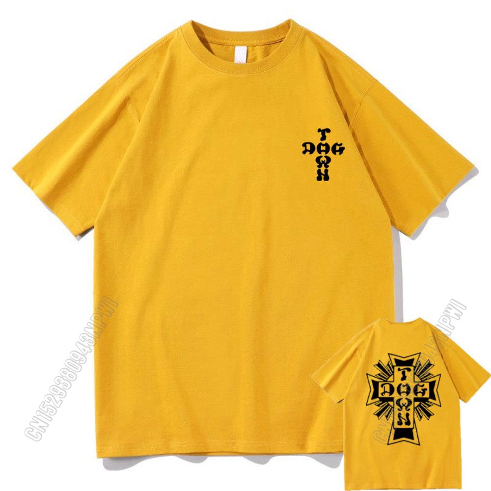 Dogtown Og Logo Black T Shirt Men Women Loose Tshirt Hip Hop Streetwear T Shirts Cotton Tee Tops Eu Trend Short Sleeve