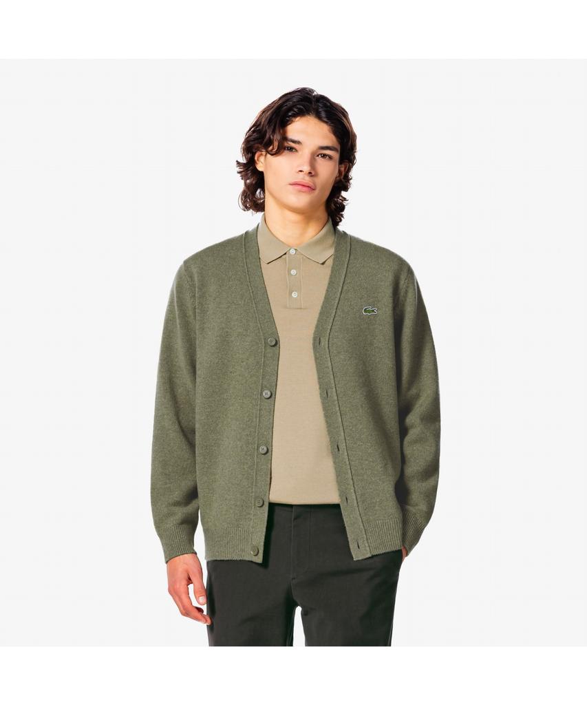 Lacoste Men'S V-Neck Wool Cardigan Ah660E-55N E9F