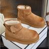 Snow Boots for Women 2026 Winter New Thick Soled Short Boots for Women, Retro and Plush Casual Women's Boots and Shoes Platform