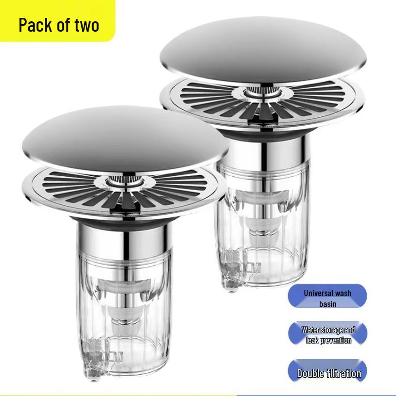 TLXT Pop-Up Sink Drain Stopper Core (2-Pack)