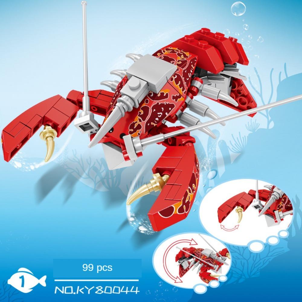 Insect ocean small particle model blocks, puzzle assembly blocks, block toys, children's gifts, birthday gifts, animal shaped blocks