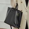 First Layer Vegetable Tanned Leather Women'S Bag Large Capacity Commuter Portable Tote Bag Shoulder Messenger Bag