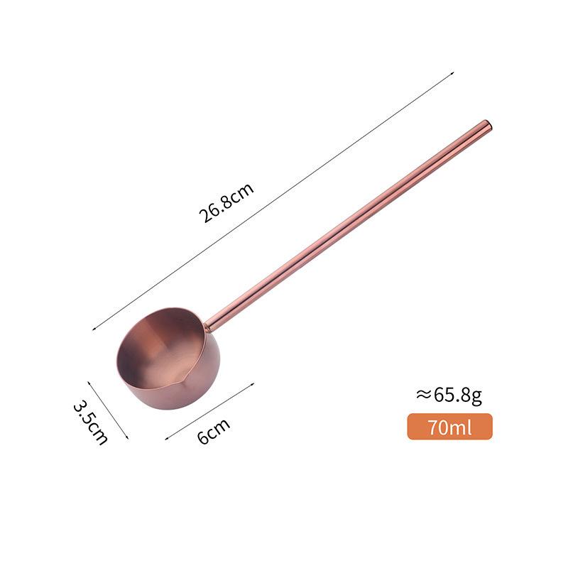 1Pc Multifunctional Long Handle Oil Pouring Spoon 304 Stainless Steel Sauce Seasoning Spoons Hot Oil Milk Cooking Scoop Kitchen