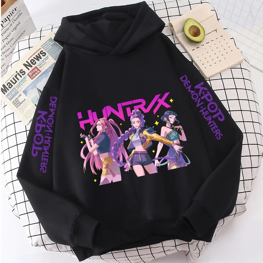 Mote Casual Hettegensere K-Pop Demon Hunters Genser Barneantrekk Gave KPop Demon Hunters Hettegensere Baby Jente Gutt Klær