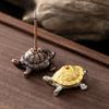 1 Stück Schildkrötenform Tragbarer Räucherkegelhalter Räucherständer Sandelholzhalter Teestube Heim-Büro-Dekoration