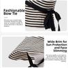 Wide Brim Fisherman Hat Striped UV Protection Hat Fashion Wide-Brimmed Hat  Outdoor Sports