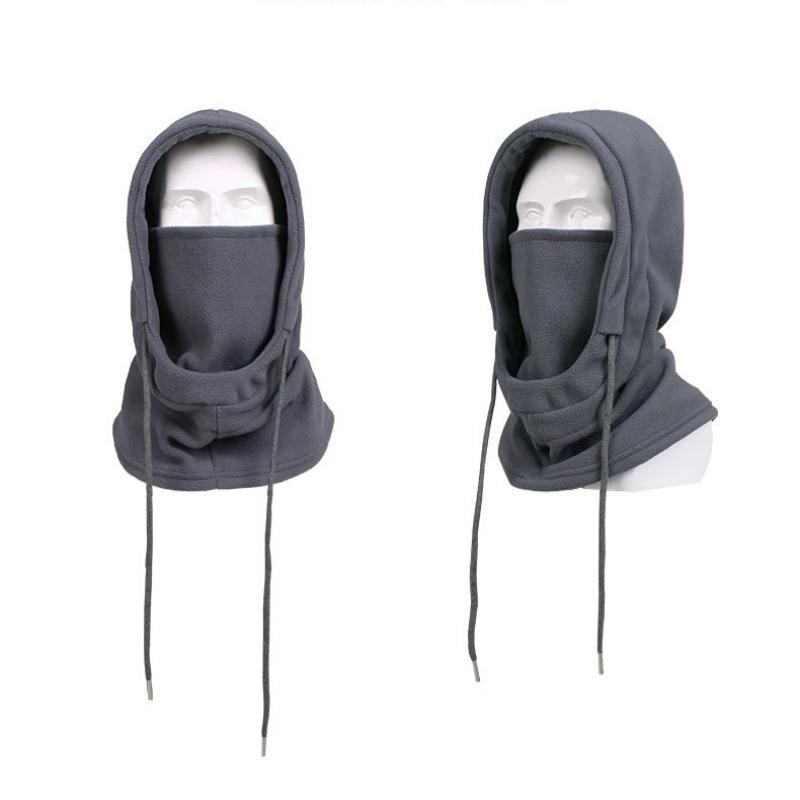 1Pcs Winter Face Mask Neck Warmer Hooded Cap Warm Fleece Balaclava For Men Women Windproof Thermal Head Cover Beanies Bandana