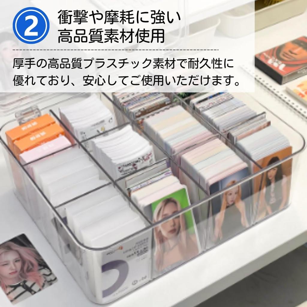 Ateena Card Case Trading Card Pokemon Card Case Trading Card Case Pokemon Card Storage Large Capacity Box PSA Storage Box A (Clear)