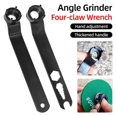 Four-claw Hand Adjustment Wrench Spanner Angle Grinder Socket Wrench Manual Electric Pressing Plate Removal Tool Accessories