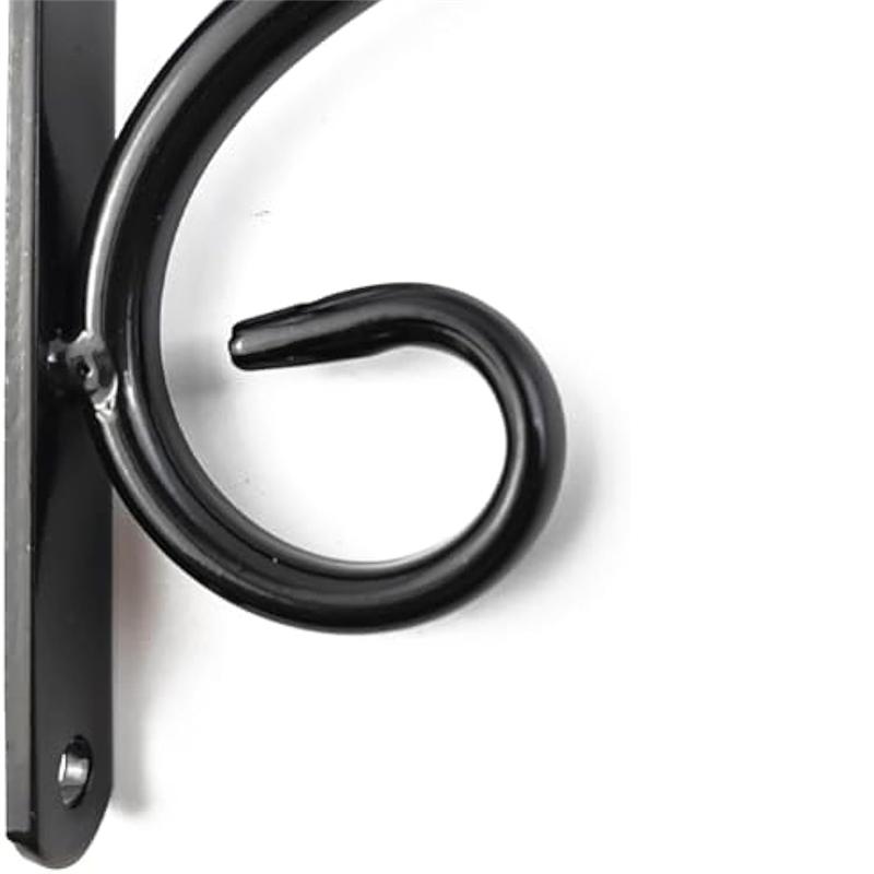 Good-Wall Hanging Plant Bracket, Retro Iron Metal Wall Lantern Wall Hanger For Hanging Plant Flower Bird Feeder