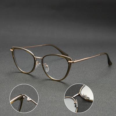 Full Frame Retro Renaissance Fashion Minimalist Cat-Eye Glasses Personality Elegant Sexy Eyeglasses