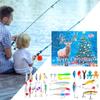 24 Days Fishing Lure Countdown Calendar 2025 Christmas Countdown Calendar Fishing Tackle Lures Advent Holiday Angling Bait Kit