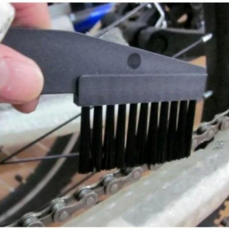 Sada 2 ks kartáčů na čištění řetězů jízdních kol, čištění venkovních horských kol, mytí kol, čistič a drhnutí nástrojů R0025