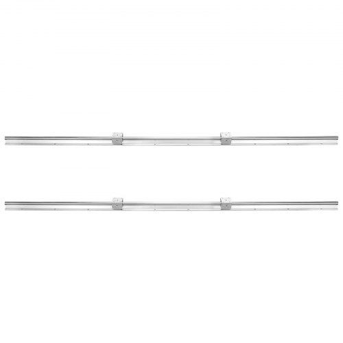 VEVOR Linear Guide Rail Set, SBR20 1500mm, 2 PCS 59 In/1500 Mm SBR20 Guide Rails and 4 PCS SBR20UU Slide Blocks