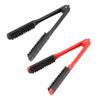 Clamp Hair Brush Straightener Flat Hair Styling Smoothing Tool Anti Static Hollow Vent V Shaped Doub