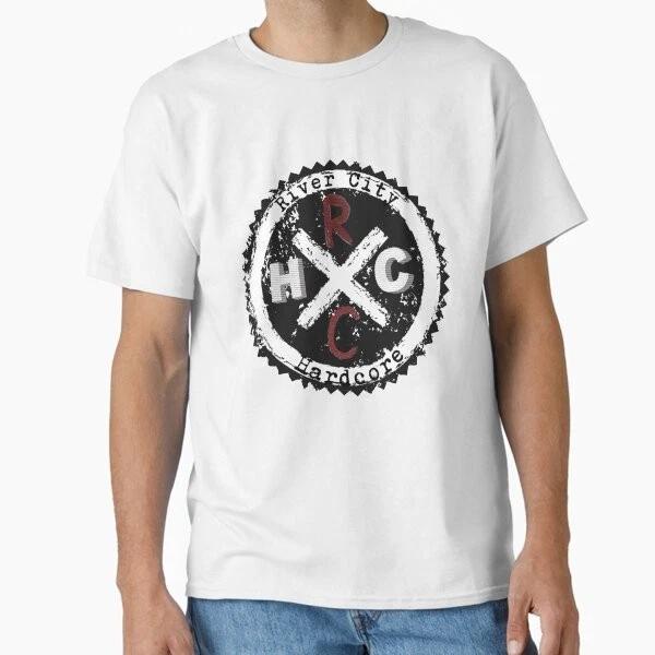 River City Hardcore (On White) Classic TShirt Made In UsaAus TShirt S2xl S