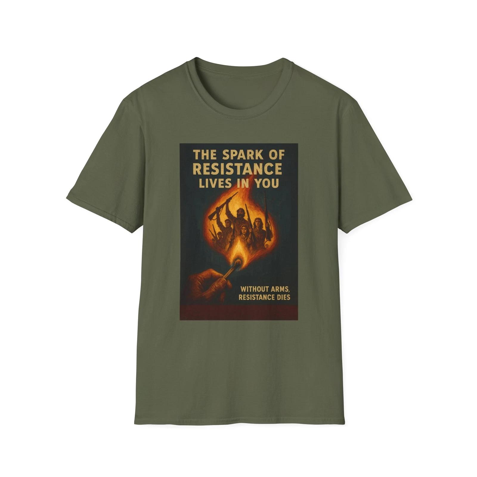 The Spark of Resistance Lives In You Shirt, Constitutional Rights Apparel, 2A S