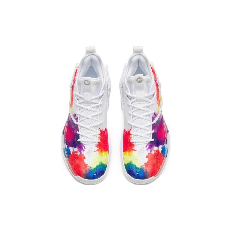 Anta GH3 Basketball Shoes Men's Low Top White/Red/Purple Sneakers 112241103-7