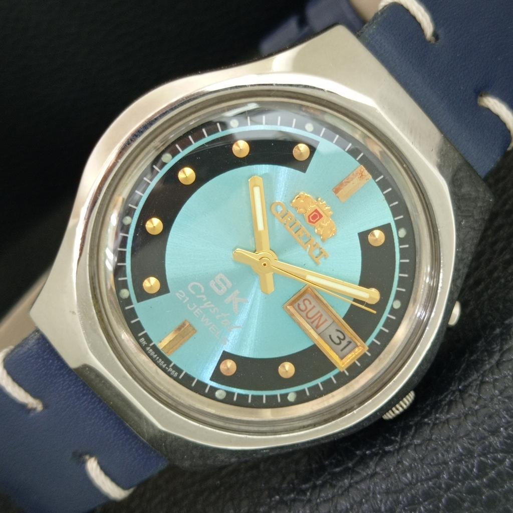 

JAPAN VINTAGE ORIENT SK CRYSTAL AUTOMATIC 46941 MENS WATCH a704857-1