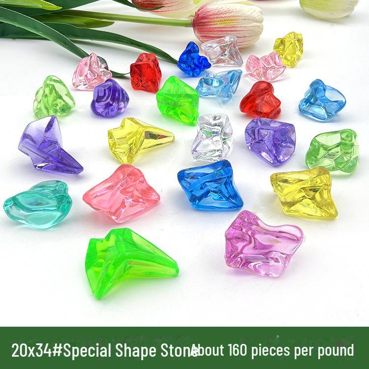 Acrylic Gem Diamond Marine Animal Dig Kit and Aquarium Decoration Beads