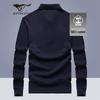 Qipilang Men's 100% Cotton Business Casual Long-Sleeve Polo Shirt