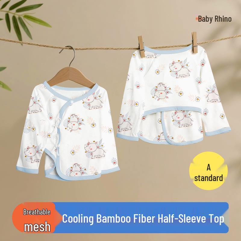 Bamboo Fiber Summer Baby Jumpsuit, Antibacterial & Breathable, for Infants & Toddlers