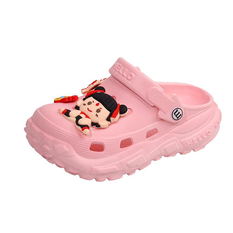 Kids' 2025 Cartoon Waterproof Non-slip Soft Sole Beach Sandals for Parent-Child Outdoor Fun