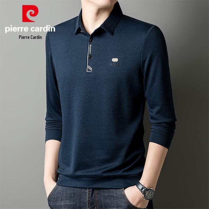 Pierre Cardin Men's Business Casual Long Sleeve Polo Shirt
