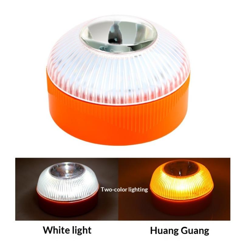 1/2/3Pcs V16 Geolocation Dgt 3.0 Approved Car Emergency Light With Sim Induction Traffic Warning Light, Working Light, Multifun