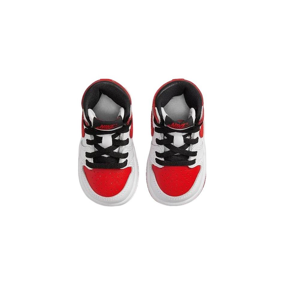 Air Jordan 1 Retro High OG TD Heritage Sneakers per Bambini Rosso Bianco University-Red AQ2665-161