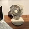 Mini Ventilador Portátil com Cabeça Inclinável de 90 Graus Ventilador de Mesa Recarregável para Casa Escritório Viagem 3 Velocidades Ajustáveis Baixo Ruído Tampa Removível