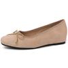 Vår Rund Tå Dame Ballettflats Grunne Slip On Damer Fritidssko Myk Såle Kveldssko