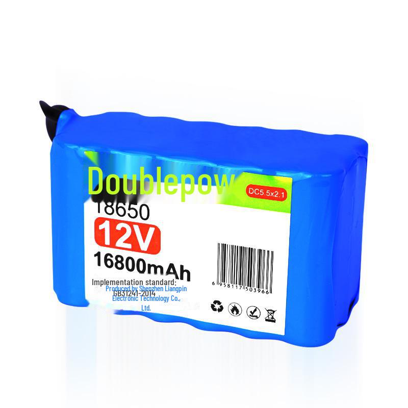 12V 18650 Rechargeable Lithium Battery Pack for Audio Instruments - High Capacity