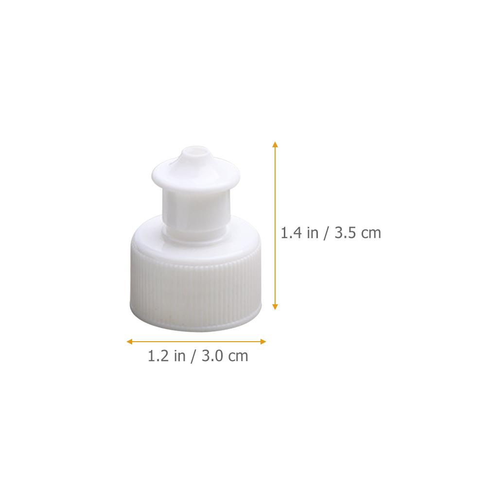 Sports Bottle Cap Push Pull Caps for Bottles Reusable Lids Water Replacement Tops Screw Soda Plastic Toddler